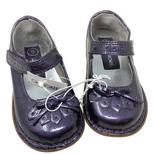 Vintage Y2K Cherokee Kids' Sz 6 Purple Vegan Patent Leather Mary Janes Shoes NWT